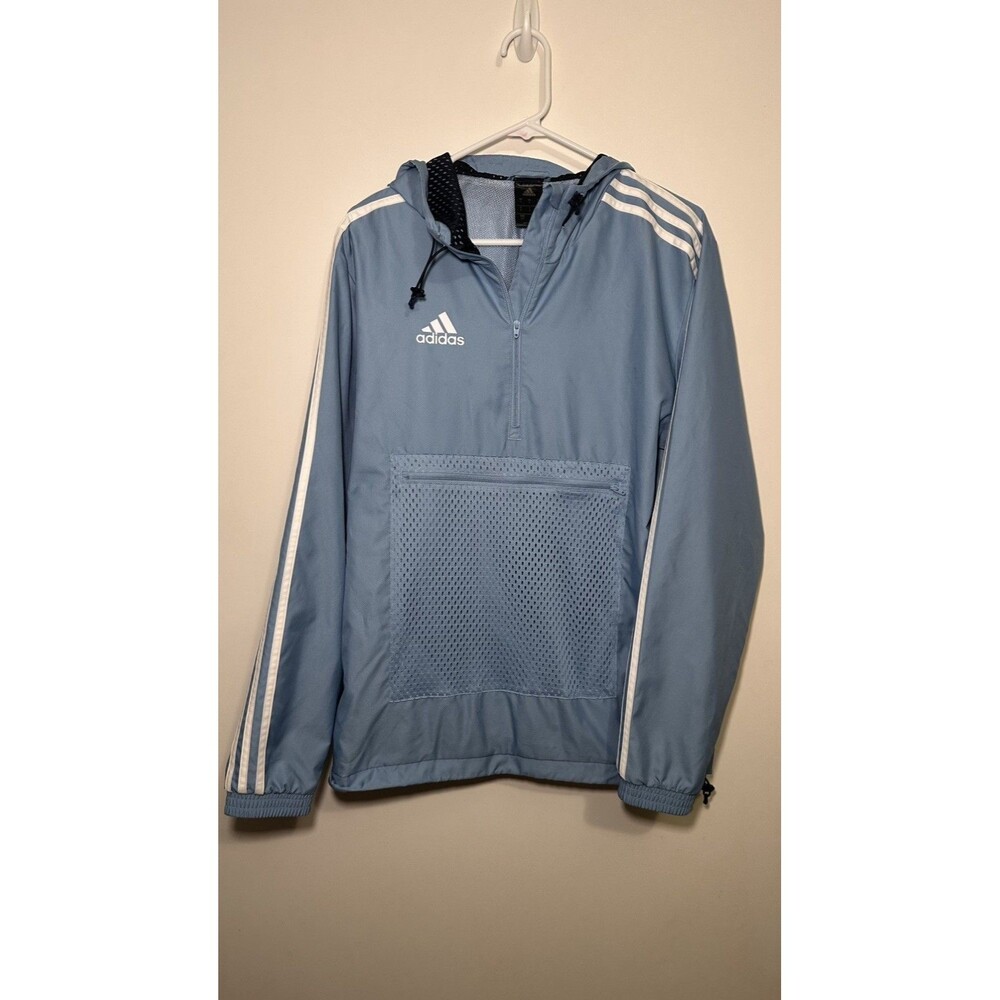 Adidas Men’s Jogging Hooded Windbreaker Carolina Light Blue S